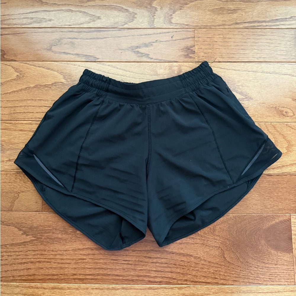 Black Lululemon Hotty Hot Shorts
